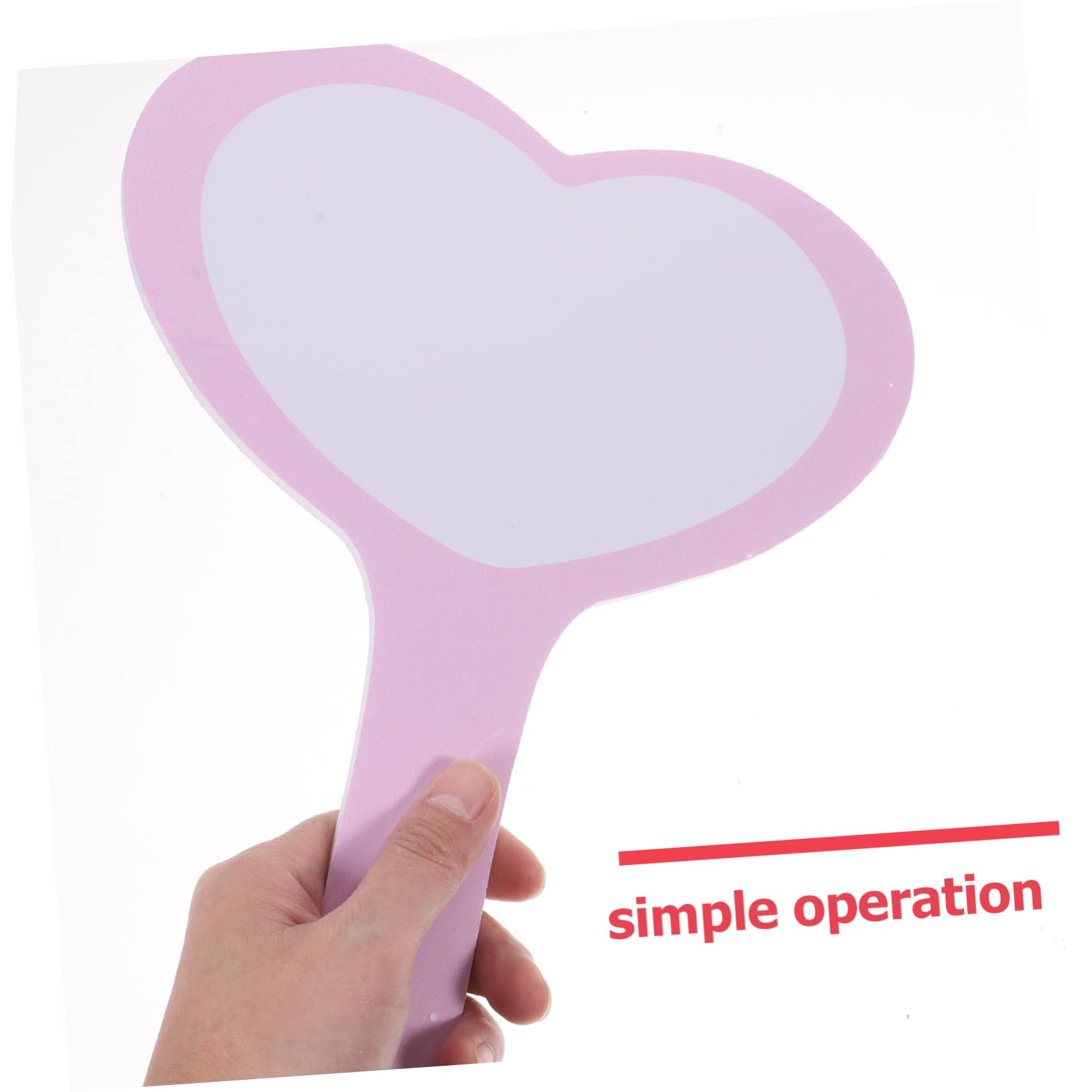 OFFSCH Erasable Scoring Board Handheld Blank Voting Scoreboard for Judges Heart Design Reusable Writing Surface for Sports Events and Easy to Grip