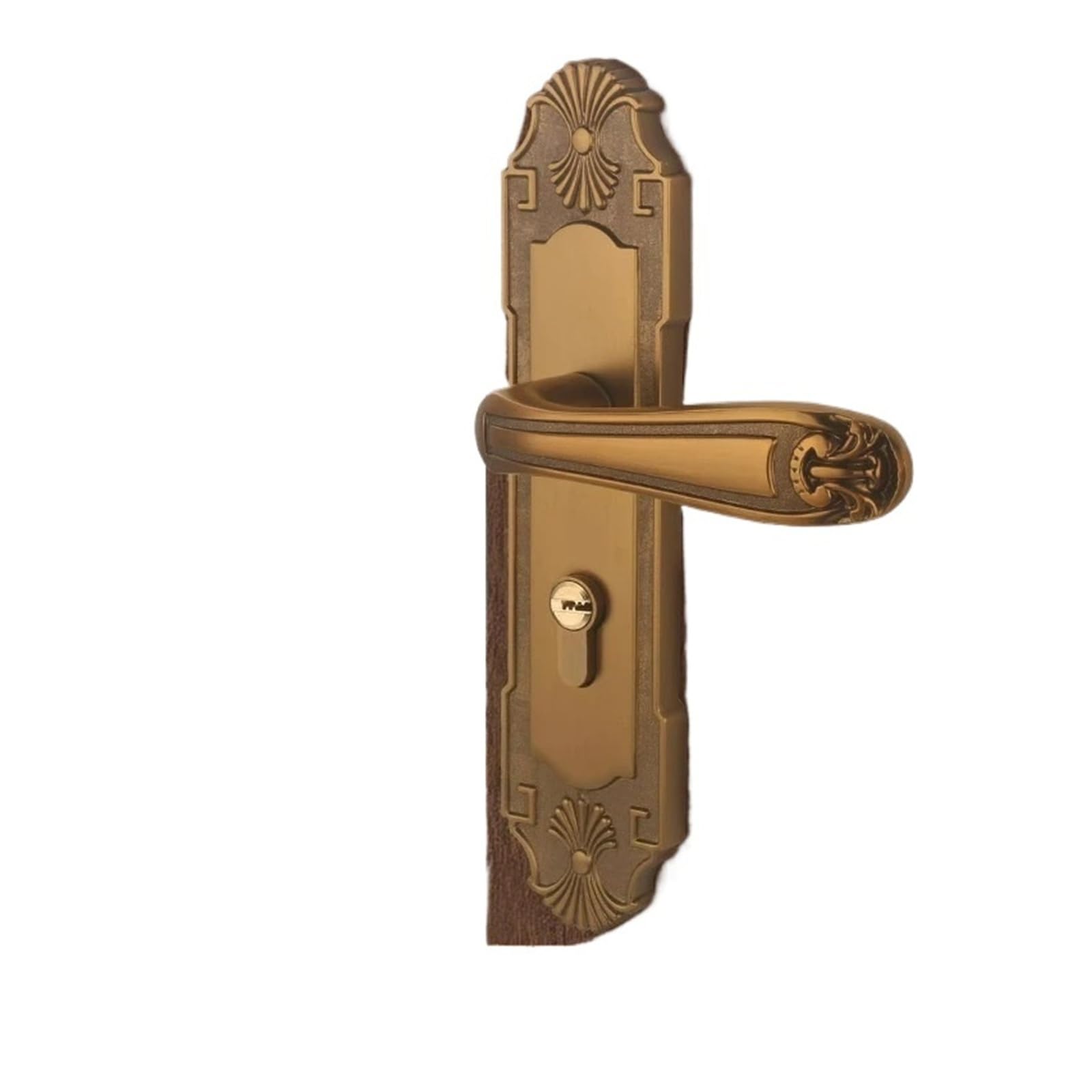 Solid wood door lock for indoor magnetic/silent brass handle(Silent lock)