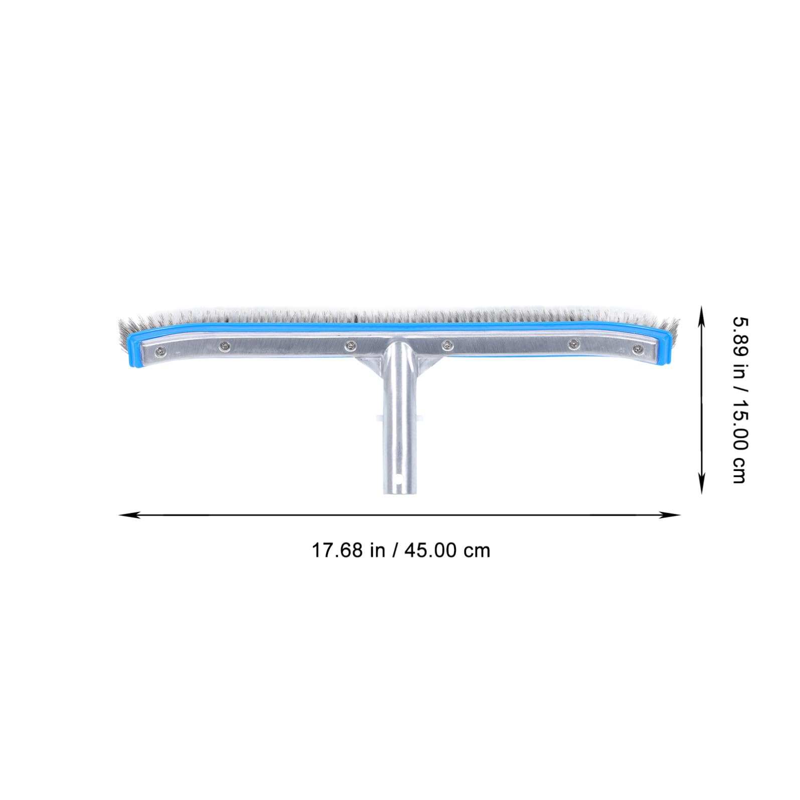 Drahtbürste Schwimmbadbürste zur Poolreinigung mit Aluminiumgriff und Stahlborsten Robuste für Boden und Wände für Outdoor Gartenreinigung