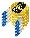 Single mode fiber Lc to Lc OS2 Quality Design: Crafted with precision, our OS2 LC to LC fiber patch cable features 9/125μm fiber core, UPC Ferrule, LSZH Jacket, OD 3.0mm and complies with TIA/EIA 568-C.3 standards. Easily connect or separate individu...