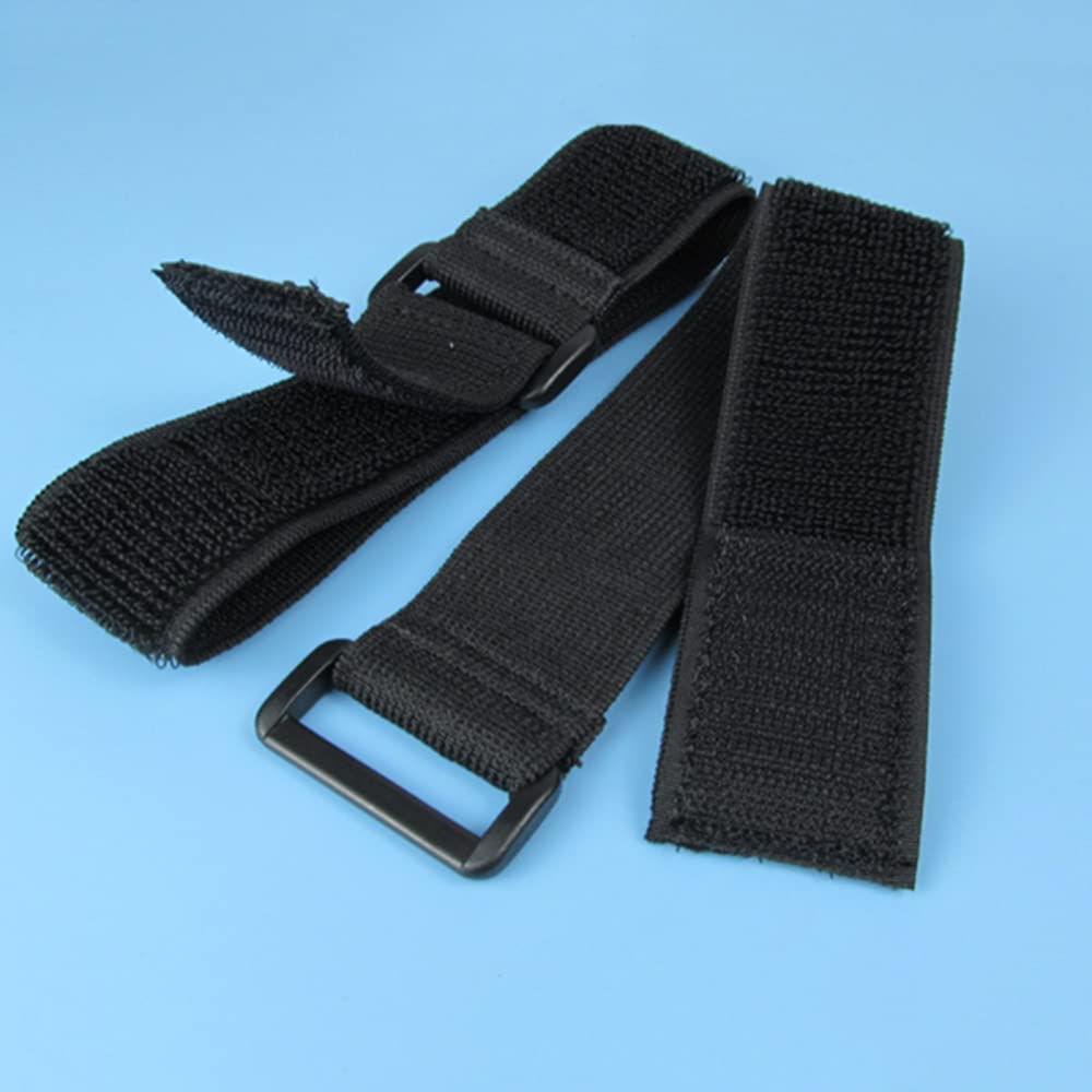 Lot de 18 attaches de câble auto-adhésives durables avec crochet et boucle, sangles de fixation multifonctions pour organiser les câbles et la gestion des câbles - 38 mm x 50 cm
