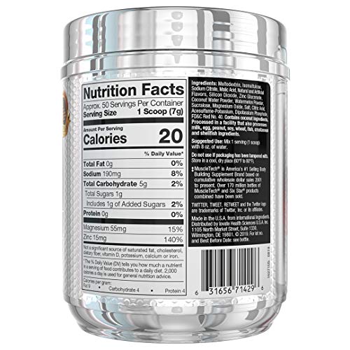 Electrolyte Powder | Six Star Ultimate Hydration Powder | Replenish Electrolytes | Post Workout Recovery Drink | Electrolyte Supplement Hydration Powder | Sports Nutrition, Watermelon (50 Servings) #TOP7