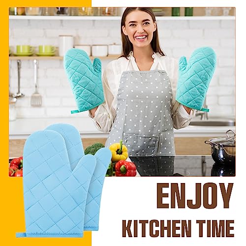 Dandat DANDAT-RYR418548 16 Pairs Oven Mitts Heat Resistant Kitchen Oven Gloves Cotton And Polyester Quilted Kitchen Mittens Baking Gloves thumb #5