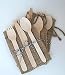 300 Pieces Disposable Wooden Cutlery Set by Easy Life Creations with 100 Forks 100 Knifes 100 Spoons | 100% Eco-Friendly Disposable Silverware, Birch Wood, Biodegradable, Compostable Utensils | EBOOK