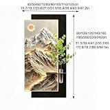 3D‑LED Wall Art Decor, Vertical Sculpture, Sandstone Craft Faux Plant