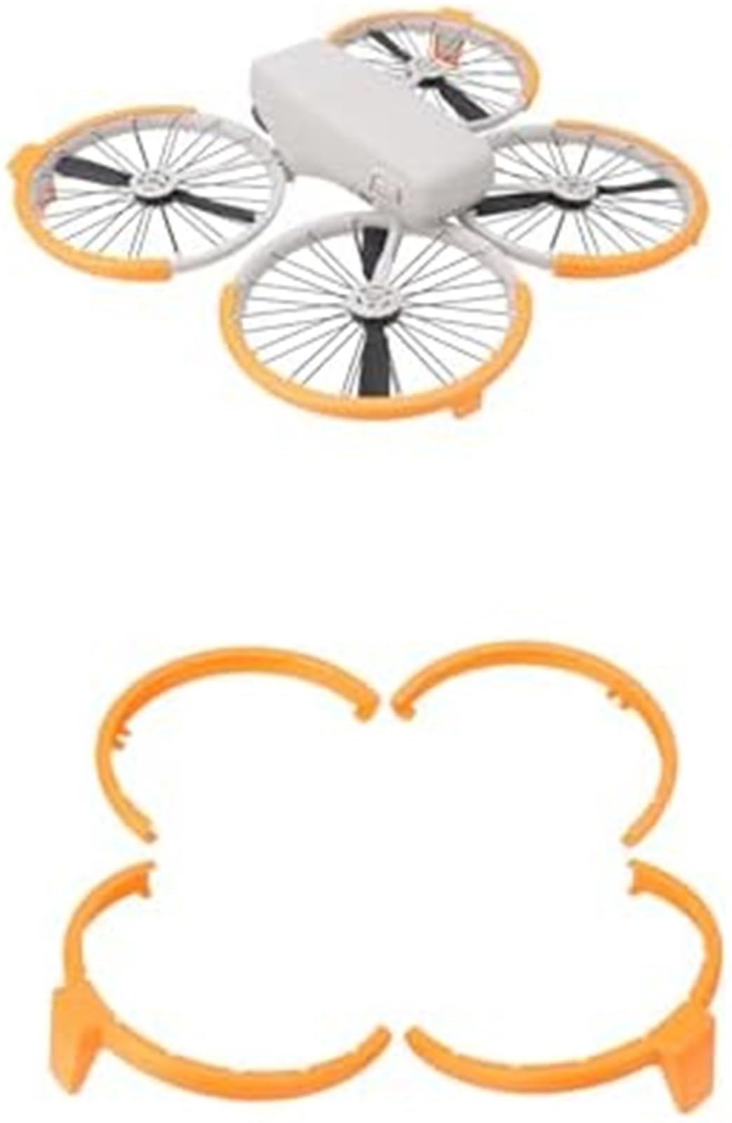 Anneau De Protection Pour DJI Mini 5 Pro - Pare-chocs D'Hélices Avec Trépied Surélevé, Couleur Orange