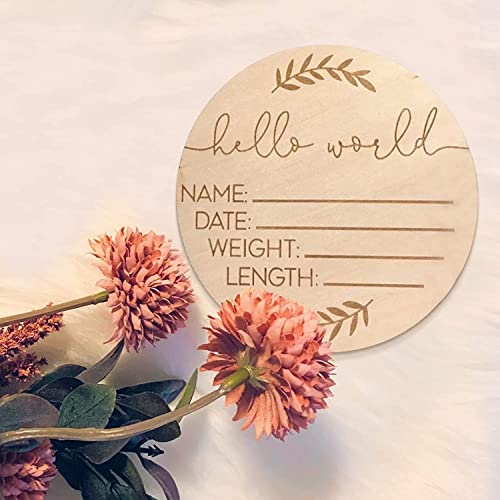 Image of Newborn signs, wooden baby announcement signs, birth announcement signs, baby name announcement signs for photos baby name signs kindergarten