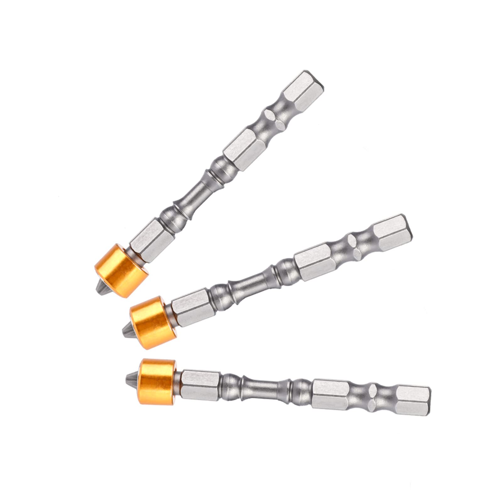 Embouts de Tournevis PH2 Tige Hexagonale Magnétique Anti-dérapant 65mm Pour Vis Pour Cloisons Sèches et Plaques de Plâtre 10pcs