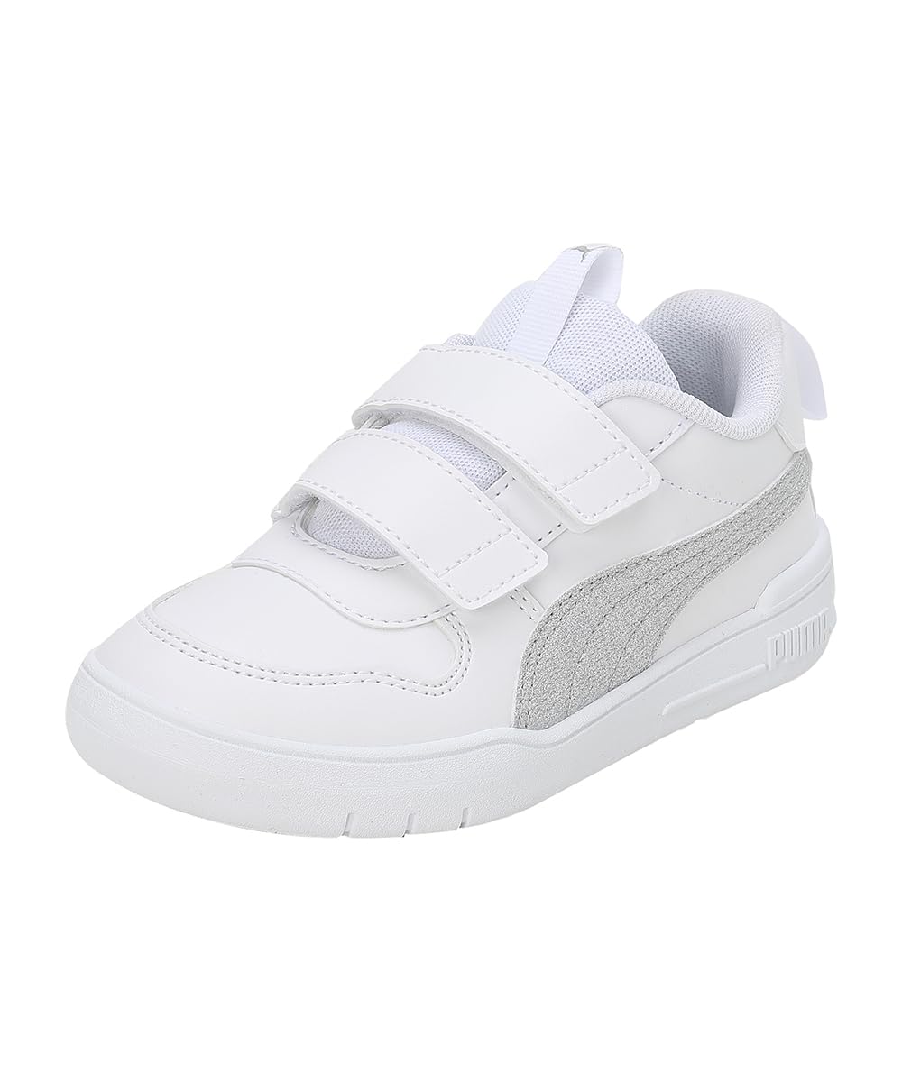 Puma Unisex-Kid Multiflex Glitz FS V Pre-School White-Silver Sneaker - 13UK (38488501) (B097C6NYVW) Amazon Price History, Amazon Price Tracker