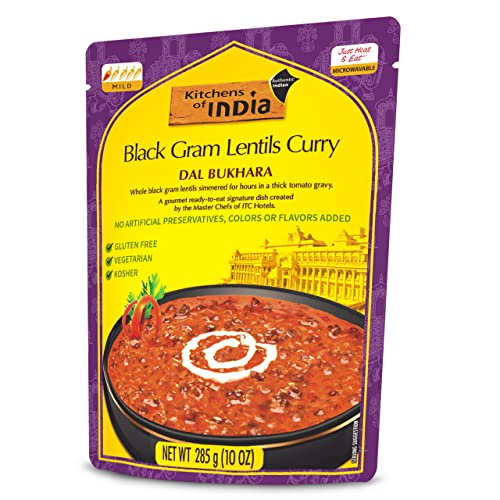 Kitchen Of India Dinner - Black Gram Lentils Curry - Dal Bukhara - 10 Oz - Case Of 6