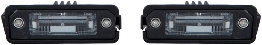 Carlights360: For 2009 2010 2011 2012 Volkswagen CC License Plate Light Driver OR Passenger Side | Single Piece | w/Bulbs Tail Light - Replacement for VW2870107