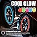 20PCS Fluorescent Tire Valve Caps,Glow in The Dark Tire Valve Caps for Car Decorations & Protection,Universal Valves Stem Cap Automotive Exterior Accessories for Most Vehicles (5 Colors/Flag-20PCS)