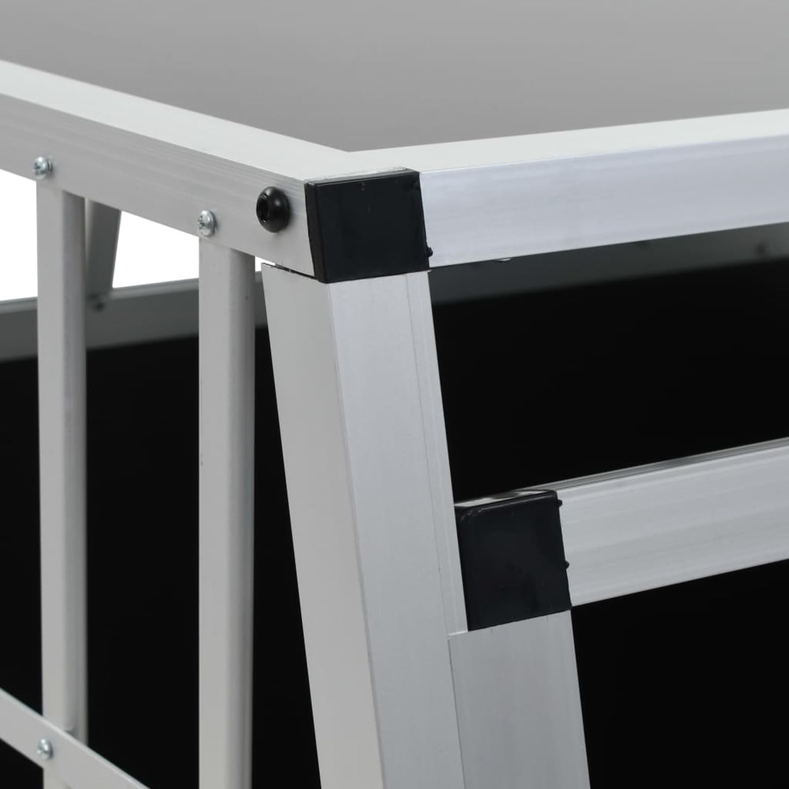 Hundetransportbox mit Doppeltür 94 x 88 x 69 cm Hundebox 170665