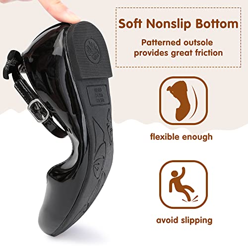 Girls Flats Mary Jane Shoes Casual Slip On Ballet Flat for School Wedding Party Ankle Strap Dress Shoes4