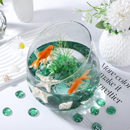 Perles plates pour aquarium et artisanat en verre de qualité supérieure