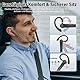 Bluetooth Headset V5.4, Wireless Freisprech Telefon mit CVC 8.0/ENC Dual Mic, APTX, Mute Zwei-Geräte-Verbindung Headset Handy, 115 Std, USB-Adapter Freisprech mit Ladebox für Business/Trucker