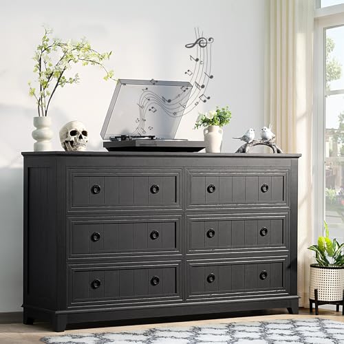 Joaxswe Farmhouse 6 Drawers Dresser for Bedroom review