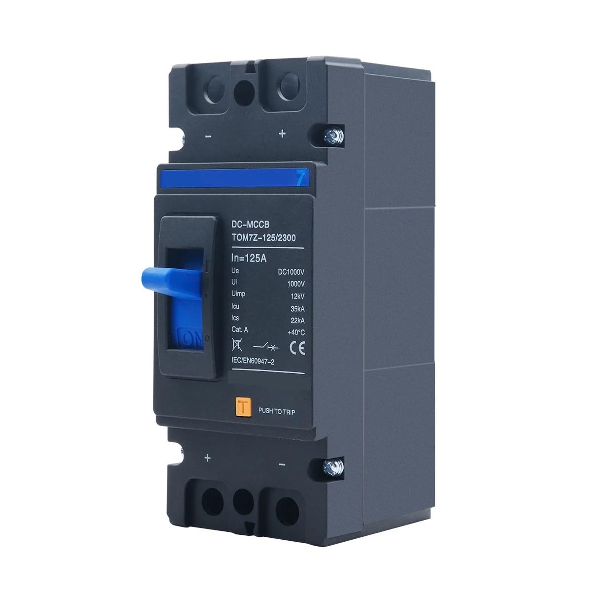 2P DC 1000V Interruttore automatico di protezione da sovraccarico con scatola modellata solare for fotovoltaico solare fotovoltaico