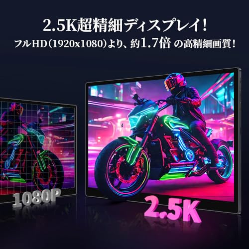 undefined HAILESI モバイルモニター 15インチ 2496*1664 3:2画面比 ポータブルモニター モバイルディスプレイ 高輝度510nits IPSパネル 100%sRGB広色域 HDR 超薄型 自立型 USB/Type-C/mini HDMI/PS5/XBOX/Switch/PC/Macなど対応 在宅勤務 リモートワーク 出張 (15インチタッチ) の商品画像 2