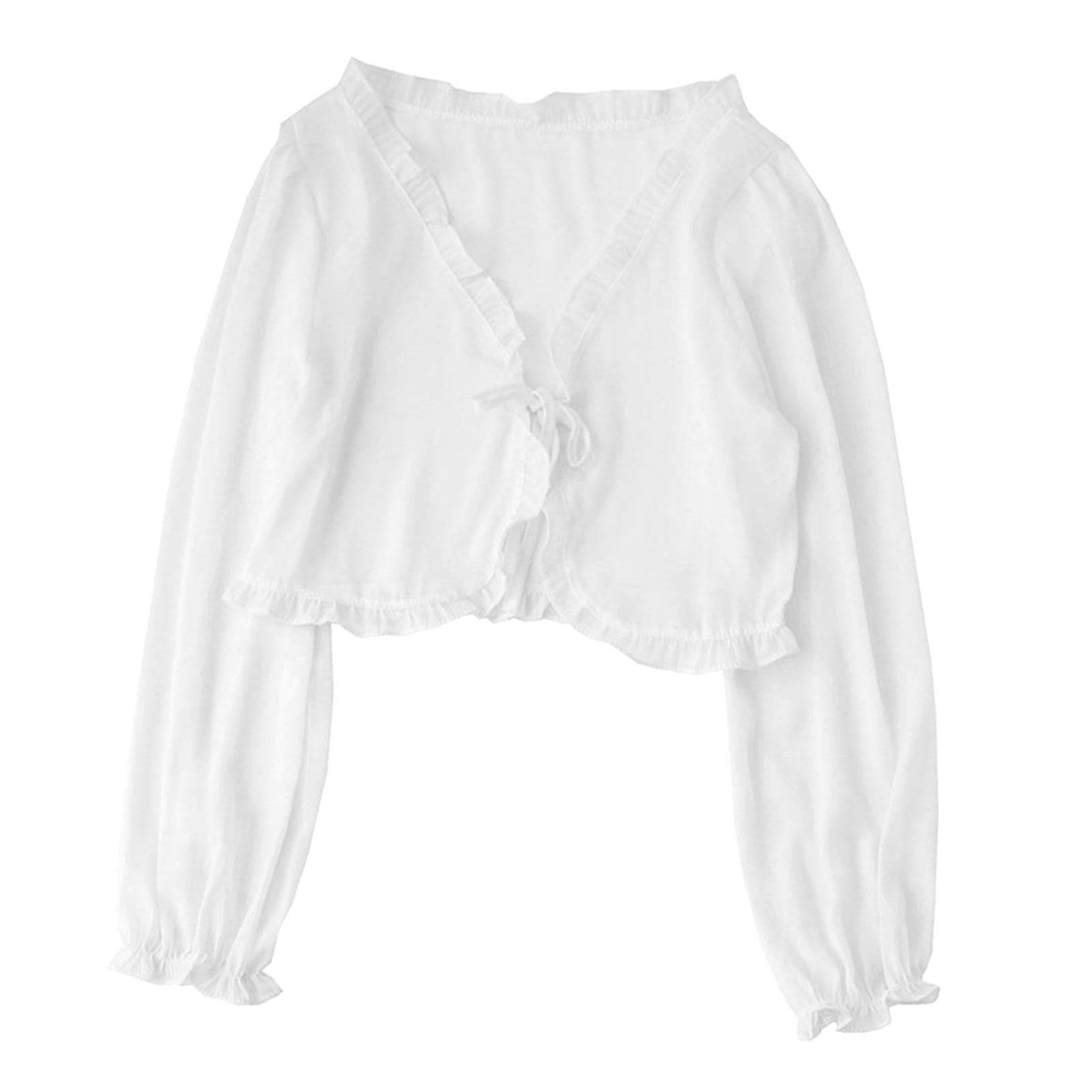 club bollywood CLUB BOLLYWOOD® Women Cardigan Sunscreen Top Fashionable Short Shawl for Bride Beach Wedding White|Clothing, Shoes & Accessories | Womens Clothing |Tops & Blouses|1pcs Women Cardigan-picture-15