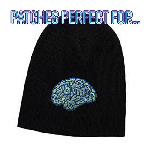Zombie Brain Funny Monster Parody Iron On Patch #TOP3