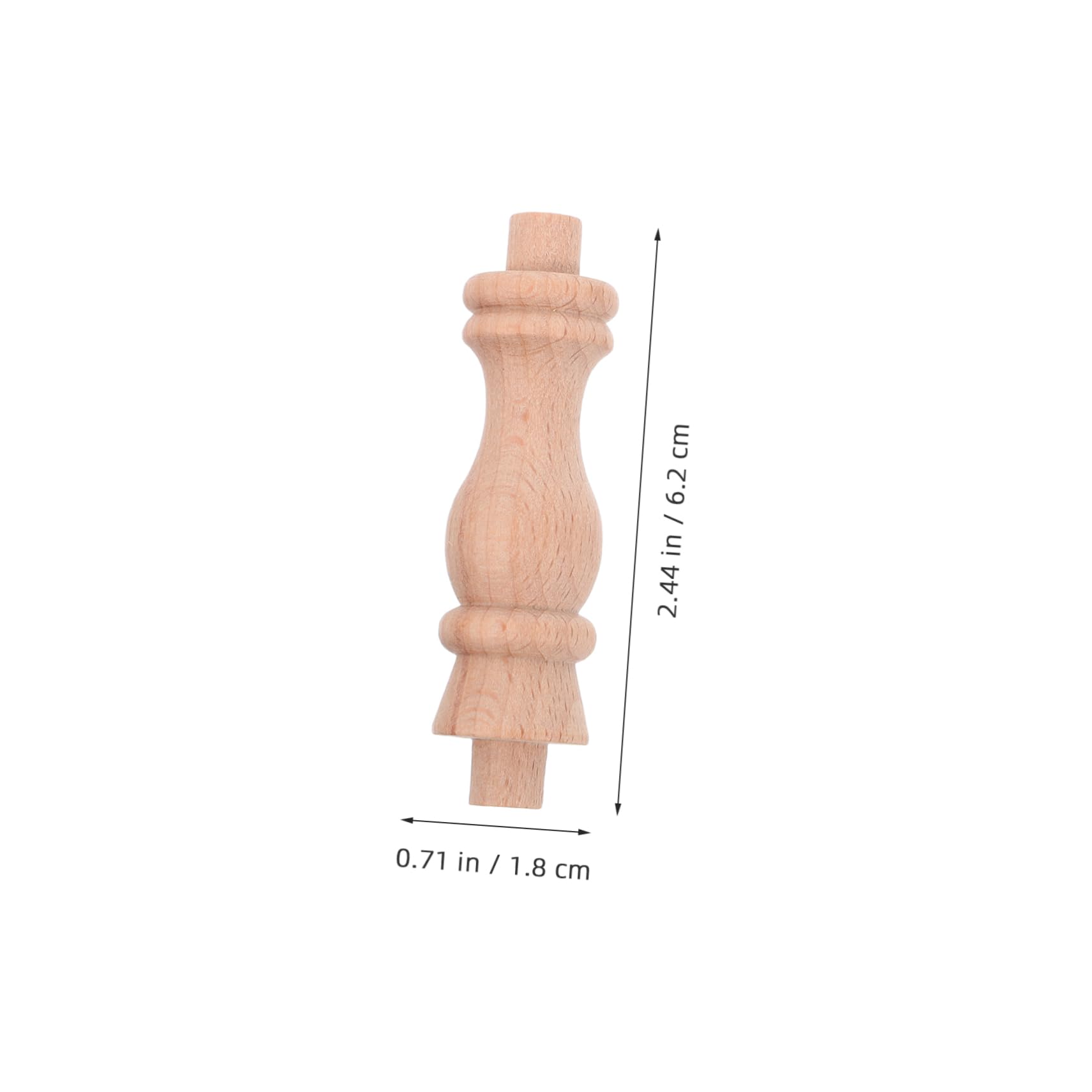 Lurrose 10piezas Balaustradas De Madera Para Escaleras Husillos De Tallado Para Decoración y Reparación