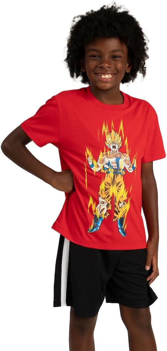 Bioworld Dragon Ball Z Boys 3-Pack Set - Includes Two Tees and Mesh Shorts - Image 5