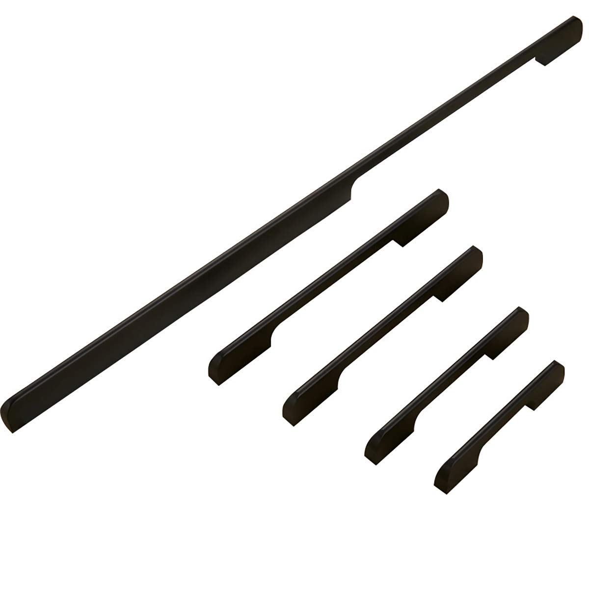 TOOLDO Kitchen Door Handles Matte Black Cabinet Handles Aluminum Alloy Cupboard T Bar Pull Handle Hole Centre 160mm - Image 3