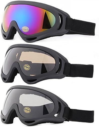 YidomtoSki Goggles, Pack of 3 Snowboard Goggles for Kids,Boys,Girls,Youth, Mens Womens