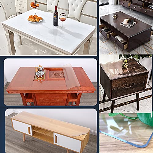 Housse de table transparente pour repas de famille sans taches