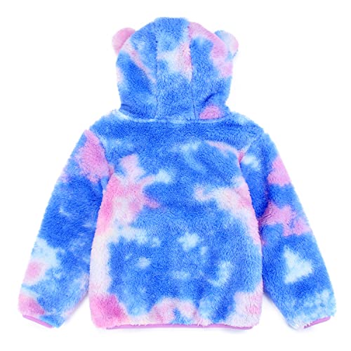 Image of Toddler Girls Boys Fleece Hoody Jacket Zip Up Teddy Coat Warm Winter Outwear