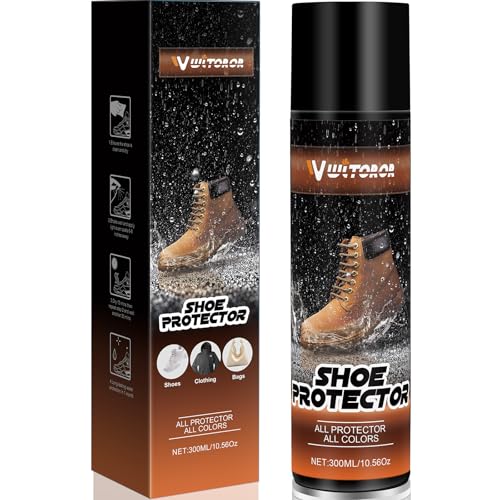 WITOROR Shoe Protector Spray, 10.56 Oz, Rain & Stain Waterproof Nano Protection for Sneaker, Leather, Nubuck, Suede & Canvas