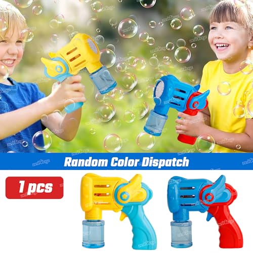 Image of Zest 4 Toyz Bubble Gun for Kids 15 Hole Electric Bubble Machine with Bright Light 2 Bubble Bottles and Rechargeable Battery Leak Proof Indoor Outdoor Fun Toy - Multicolor