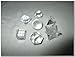 Jet International Women's Wow A++ Crystal Quartz 7 Stones Sacred Geometry Sets Gemstone Platonic Solid Top Grade Quality Merkaba Star W/ Velvet Pouch Attractive Cleansing Life Vitality Healing Chakra