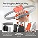 BRITEREE Pilates Kit for Home – 3-Layer Reinforced Pilates Ring, Anti-Burst Exercise Ball, 3 Resistance Bands & Illustrated Calendar Workout Manual, Complete Pilates Equipment for Beginners (Gray)