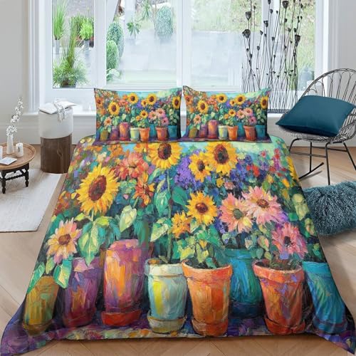 Housse de couette aquarelle pour chambre style rêve - 4