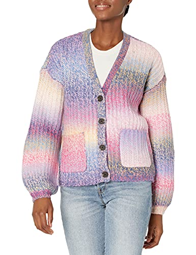 BB Dakota by Steve Madden Women s Knit Right in Sweater, Multi, Small