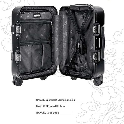 Durable Expandable Travel Suitcase with Universal Wheels - Cabin Luggage Carry-On Trolley Case(C,20 in)2