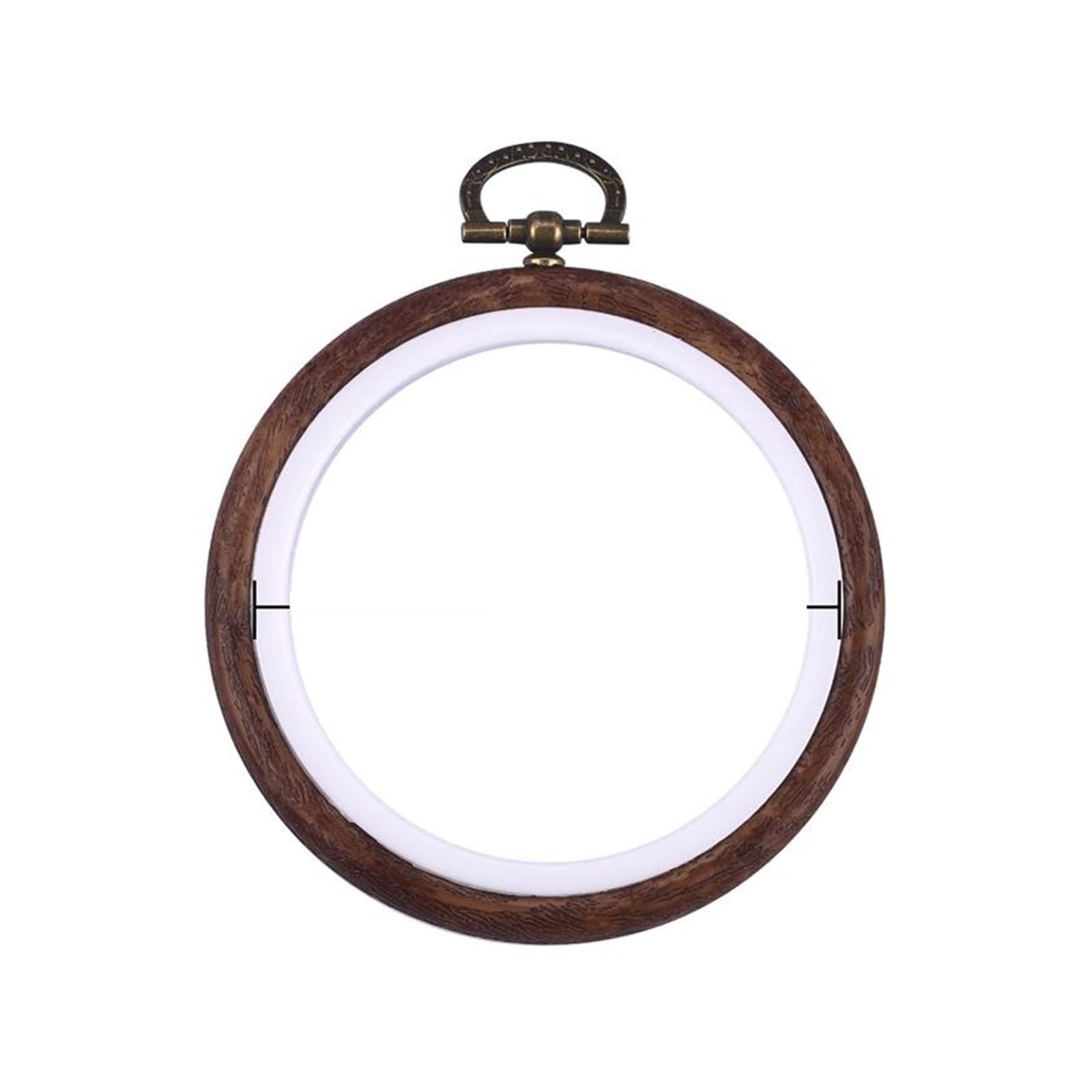 CQAHDSEVF Embroidery Hoop Circle, Mini Embroidery Hoop Set, Wood/Plastic Round/Oval Hoops for DIY Cross Stitch Needlecraft(8cm)