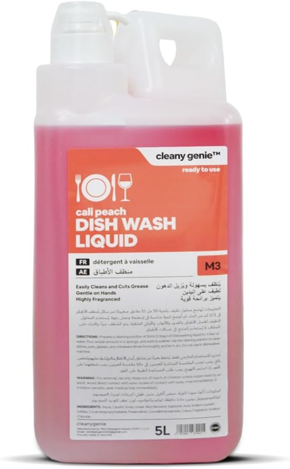 Dishwash Liquid, Cali Peach, 5Litres