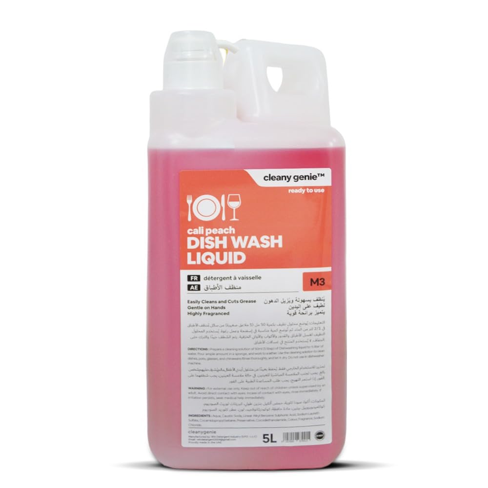 Dishwash Liquid, Cali Peach, 5Litres