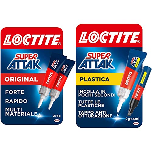 Loctite Super Attak Original Bipack, colla liquida...
