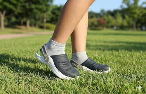 Image of Alzado Men's Classic Casual Sports Clogs /Sandals with Adjustable Back Strap for Adult | Comfortable & LightWeight| Stylish & Anti-Skid| Waterproof & Everyday Use Mules for Gents & Boys..