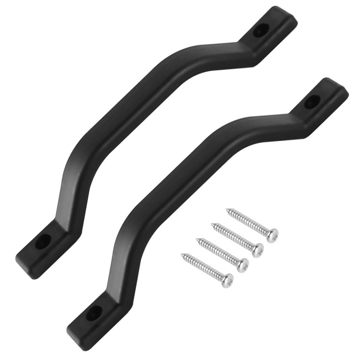 Muiltvoe 2 Pack RV Grab Assist Handle,RV Door Handle Armrest,Entry Door Assist Bar for RV Camper Trailer (Black)