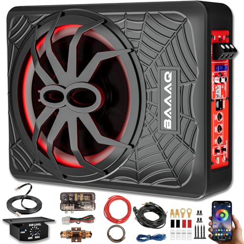 Image of Powered Underseat Subwoofer Amp - RGB, fits Car /Truck, 10 inch 1200W