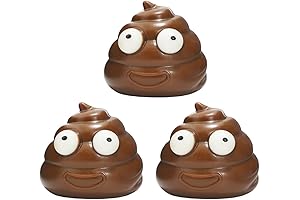 3 Pack Squishy Poop Stress Balls