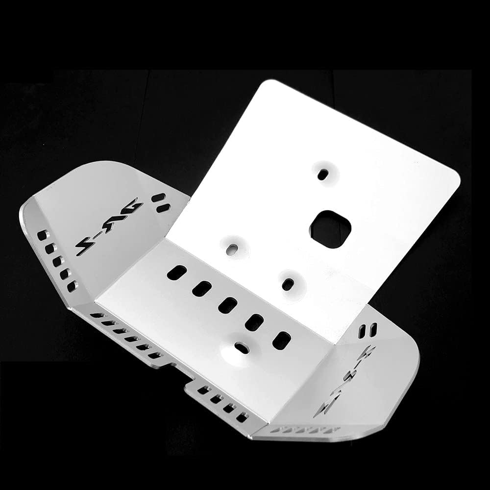 Dirt Bike Front Skid Plate Lower Engine Guard Cover Protector Compatible with Suzuki DR-Z DRZ 400SM / DR-Z DRZ 400E / DR-Z DRZ 400S 2005-2024 (Silver)