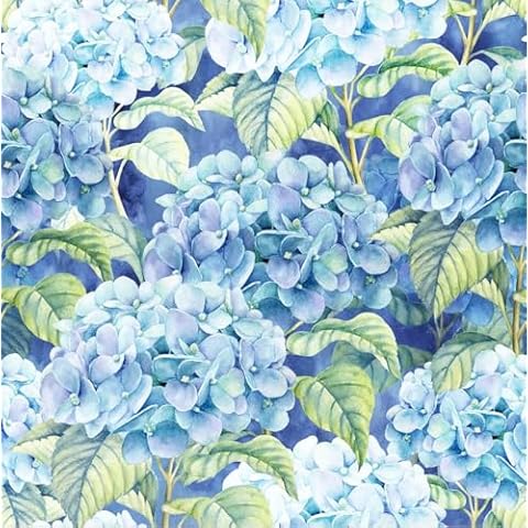 Blue Floral Napkins BLUE HYDRANGEA Cocktail Paper Napkins 40 pcs Cover