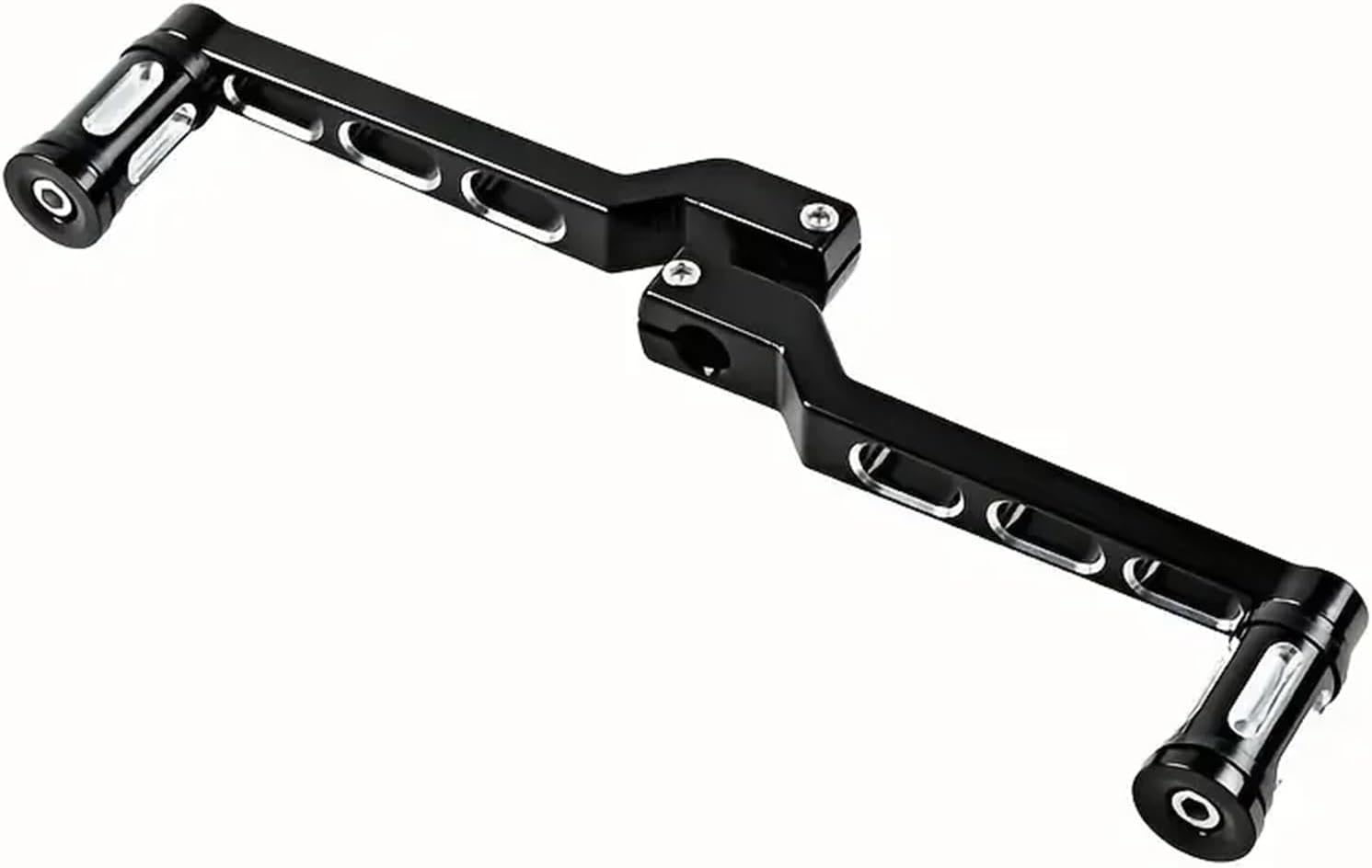 Dźwignia Zmiany Biegów Motocykla 1 para motocykli aluminiowa dźwignia zmiany biegów z piętą i palcem zmiany biegów czarne podnóżki zmiany biegów do Harley Touring Street Road Glide FL Pięta Palce Dźwi