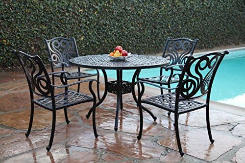 CBM Patio Furniture Outdoor Cast Aluminum 5 Piece Outdoor Dining Set PR-2 cbm1290